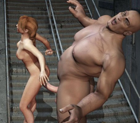 Monster cock fucks fantasy 3d model