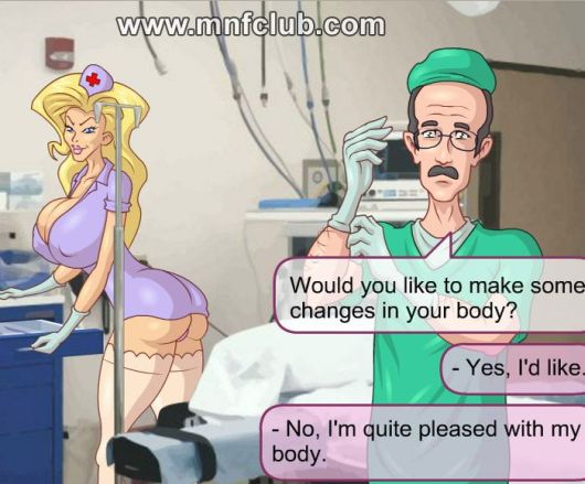 Mnfclub hentai nurse seduces a doctor in free fuck game