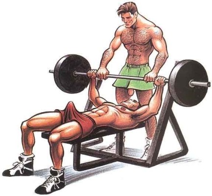 Yaoi gay studs with erected cocks at the gym